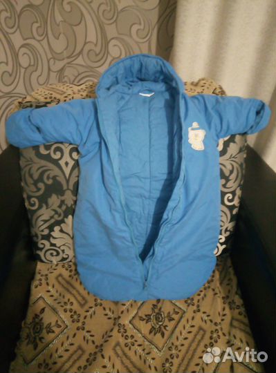 Конверт на выписку для мальчика (утеплённый)