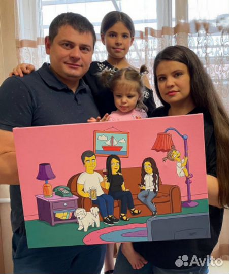 Портрет в стиле Симпсонов