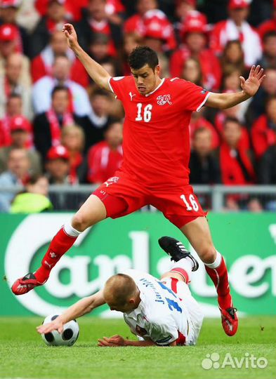 Игровая футболка сб Швейцарии с афтографом