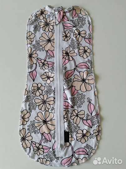 Пелёнка-кокон на молнии для девочки