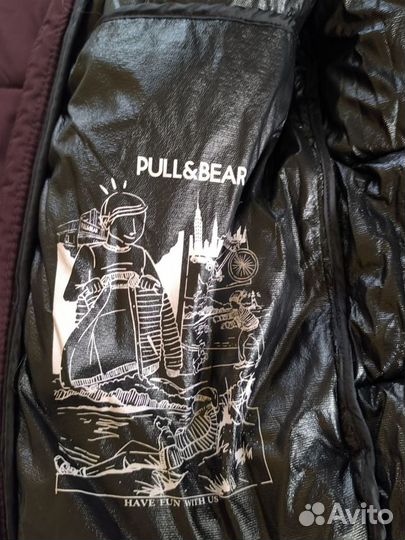 Пуховик мужской pull&bear