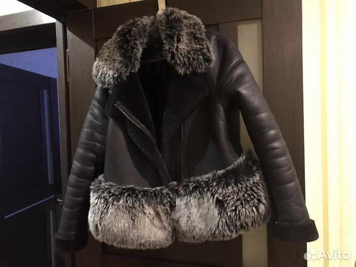 Дубленка aviator Lime