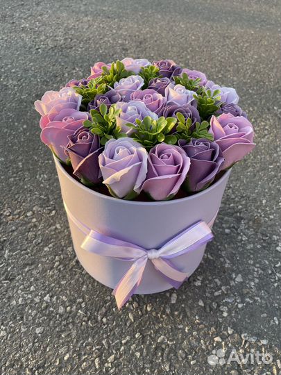 Букет из мыльных роз