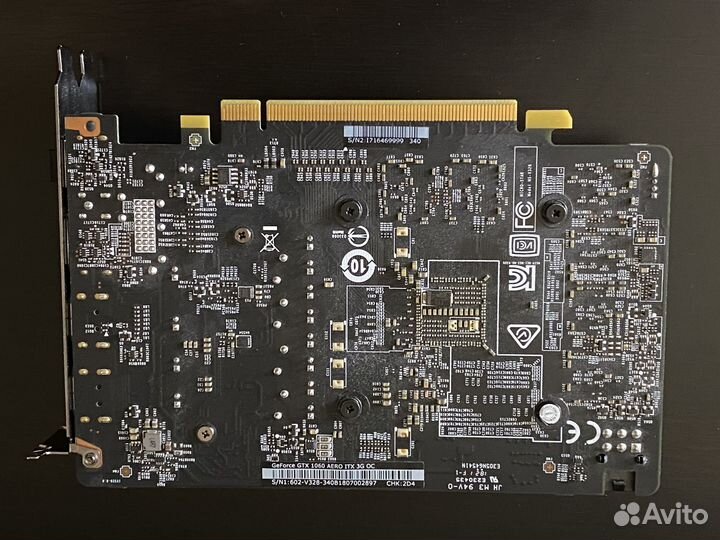 Видеокарта msi arro gtx 1060 itx 3G OC