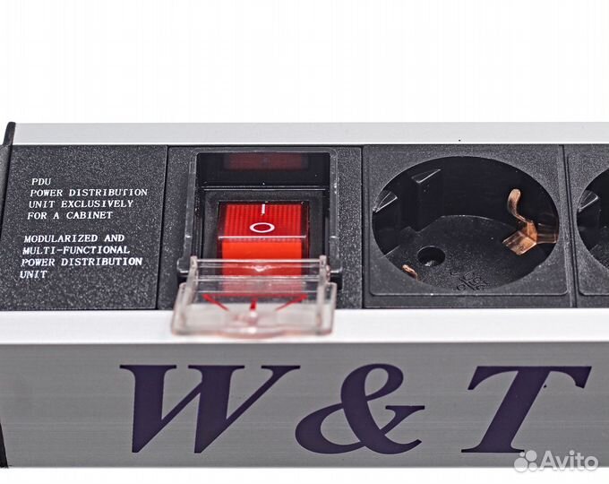 Блок розеток 19 дюймов с выключателем wtlan