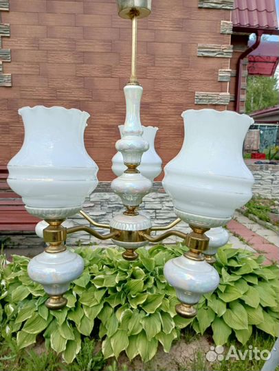 Люстра.Фарфор.Винтаж.Импорт