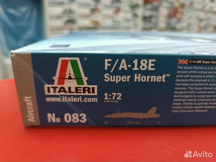 0083ит Самолет F/A-18 E Super Hornet 1:72 italeri