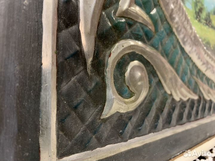 Старинная картина маслом