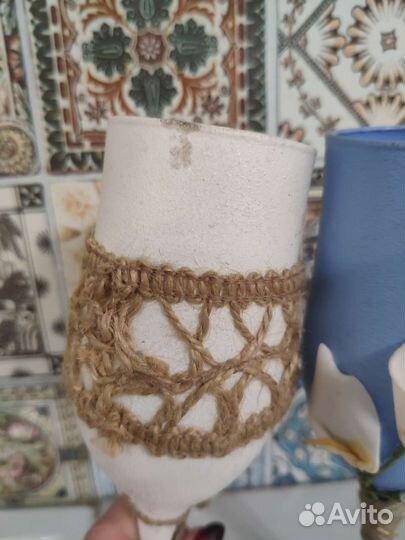 Свадебные бокалы ручной работы