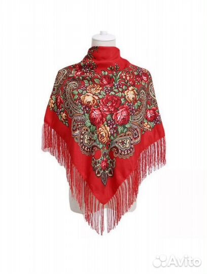 Платок русский народный женский павловский