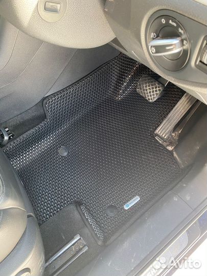 Коврики EVA 3Д на Шаран черный+черный