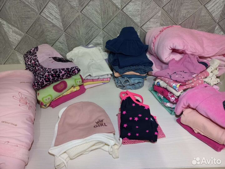 Пакет вещей для девочки от 6 до 9 месяцев