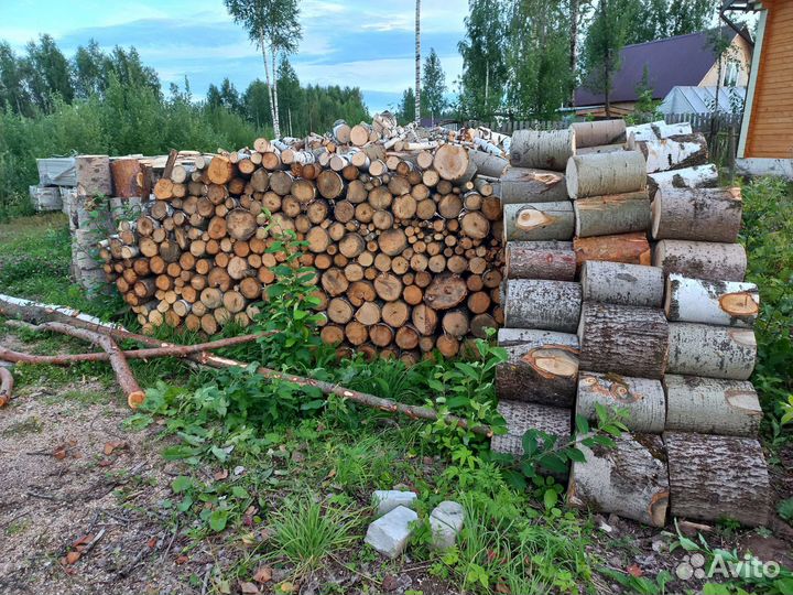 Дрова чурками,смесь