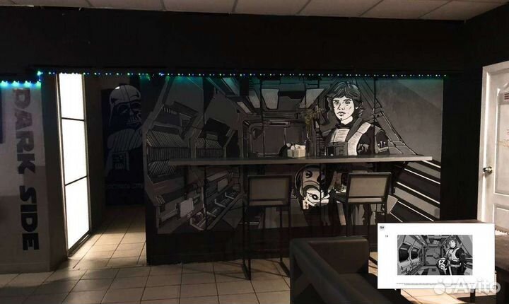 Роспись стен/Графитти,услуги художника