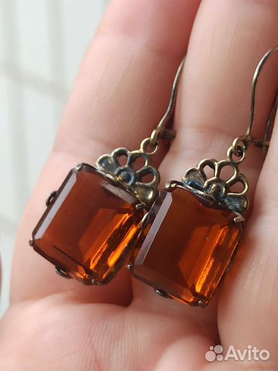 Серебряные серьги 875