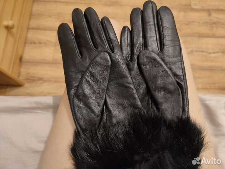 Перчатки из натуральной кожи Zolla