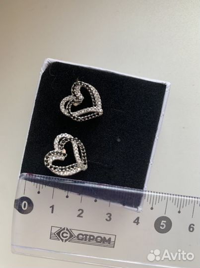 Серебряные серьги гвоздики