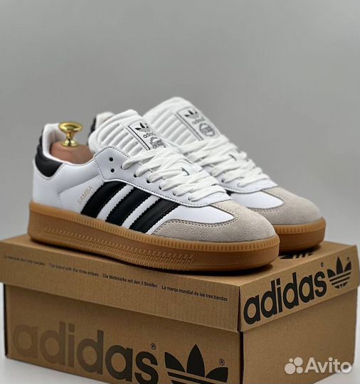 Кроссовки кожаные adidas samba