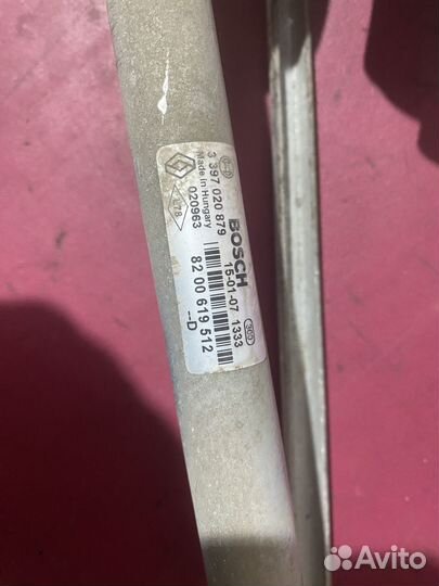 Трапеция дворников Renault Duster (в сборе)