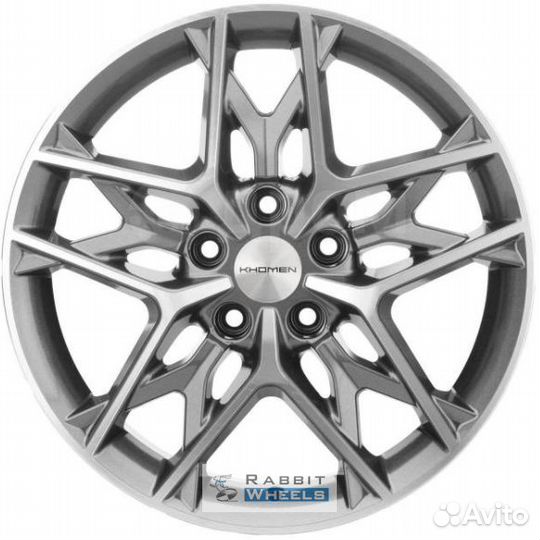 Khomen KHW 1709 7x17 5*108 ET45 DIA60.1 Gray-FP Литой