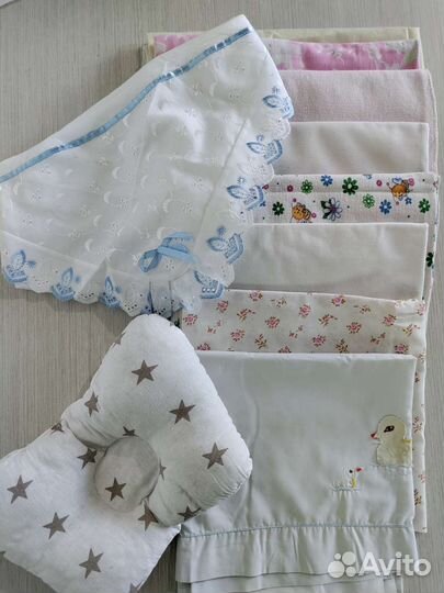 Пеленки детские + подушка