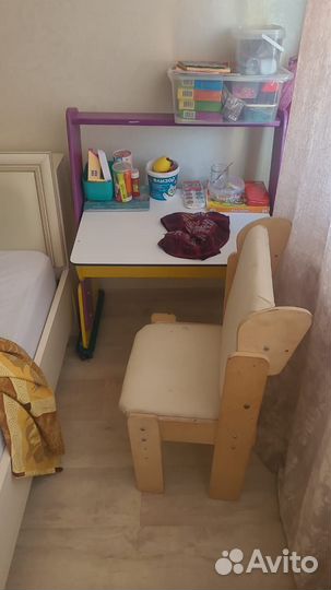 Детский стол и стул растущая парта