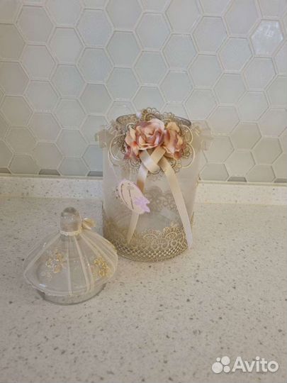 Ваза -бисквитница.Декор.Подарок