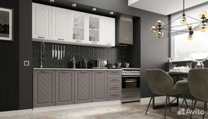 Кухня белая в наличии 2м