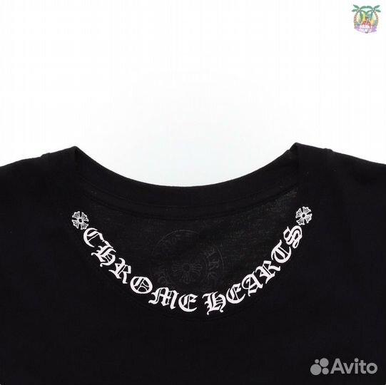 Футболка Chrome Hearts Neck Logo Black