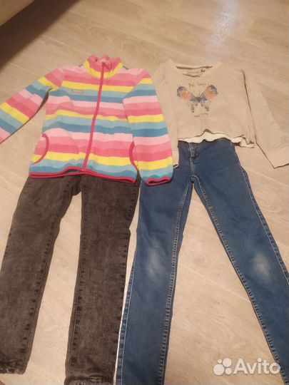 Вещи пакетом на девочку 134 140