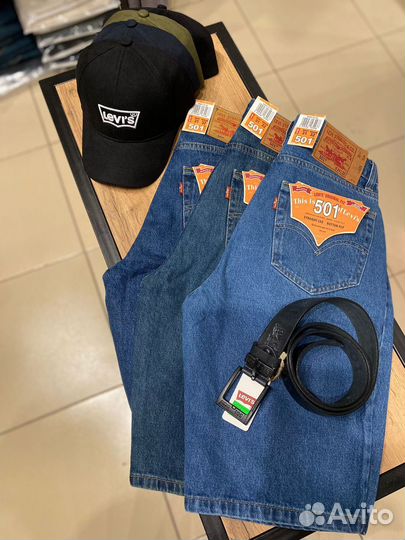 Джинсовые шорты levis w31-w38