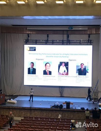 Монтаж видеостен, видеоэкранов, проекторов