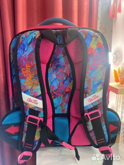 Школьный рюкзак ранец DeLune розовый