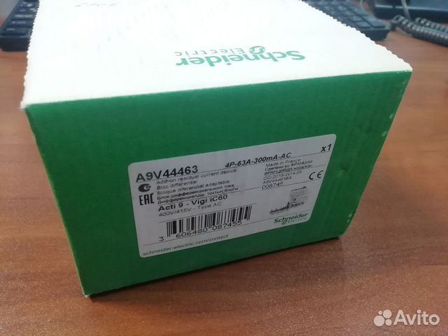 Блок дифф. защ. 4П 63A 300mA AC (A9V44463)