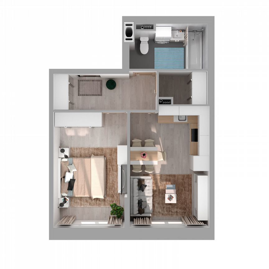 1-к. квартира, 41,5 м², 1/27 эт.