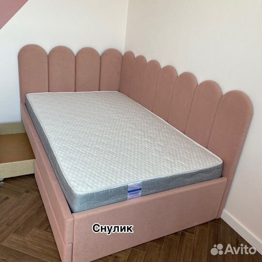 Детская подрастковая кровать со спинками