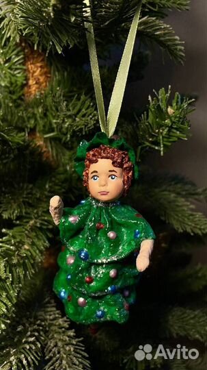 Ватные елочные игрушки