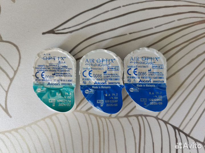 Линзы air optix hydraglyde