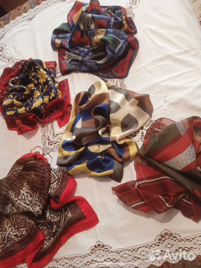 Платки, шарфы, натуральный шёлк