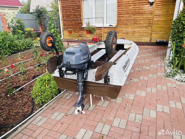 Мотор yamaha 4-х тактный и лодка 