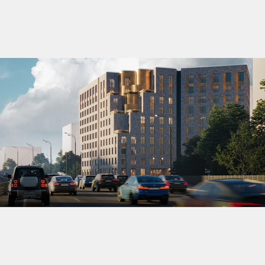 1-к. апартаменты, 54,6 м², 10/10 эт.