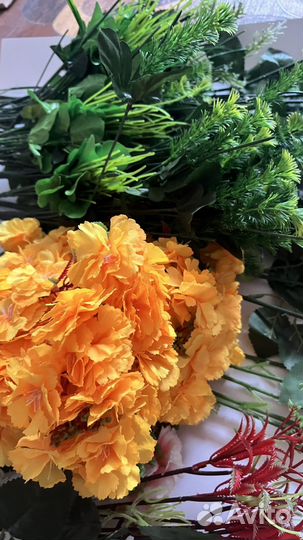 Искусственные цветы для декора