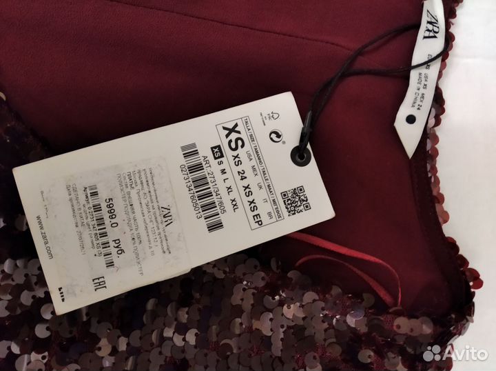 Платье zara xs
