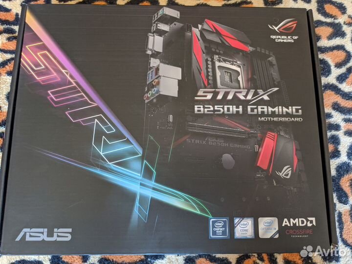 Материнская плата strix B250H gaming lga 1151