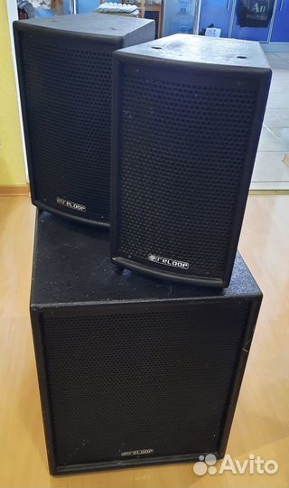 Активный Сабвуфер+Колонки 700W RMS Reloop PA-700