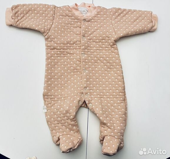 Слип комбинезон утепленный 56 62