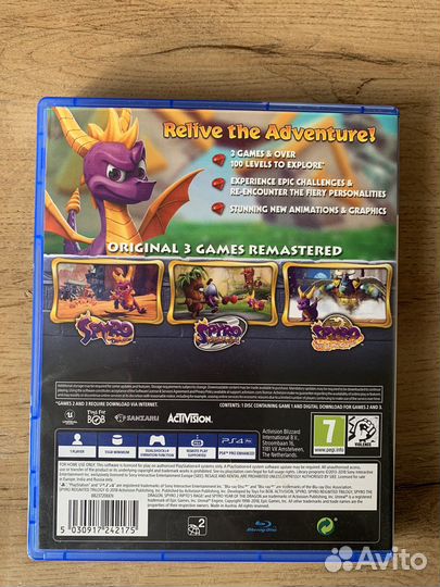 Spyro Reignited Trilogy для PS4 / PS5