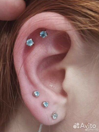 Прокол ушей пистолетом, системой 75