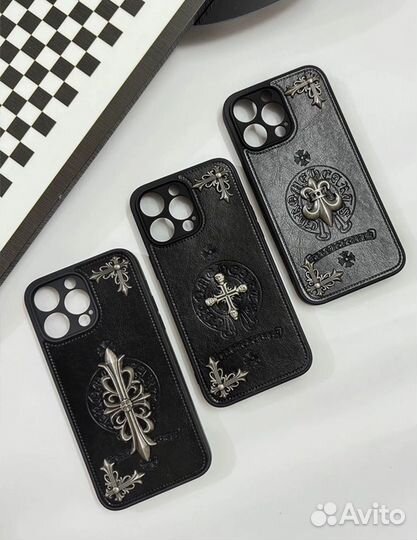 Chrome hearts чехол на iPhone 13 14 15/pro/max