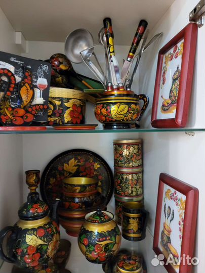 Хохлома посуда